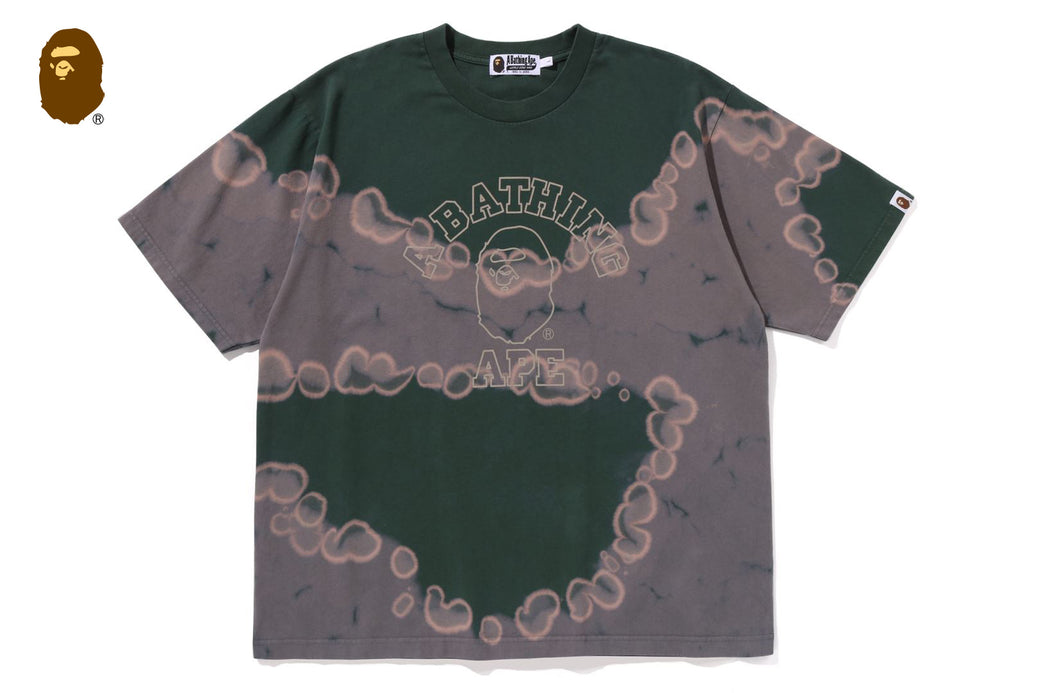HAND DYE COLLEGE RELAXED FIT TEE | bape.com
