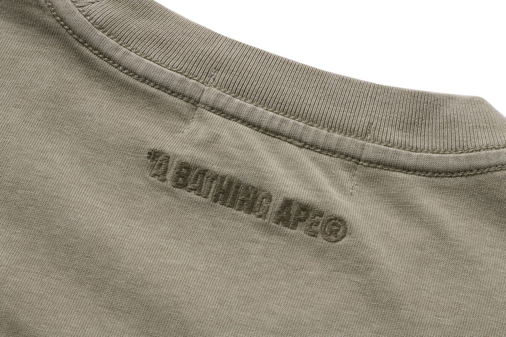GARMENT DYE ONE POINT RELAXED FIT TEE | bape.com