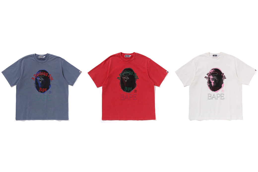 A BATHING APE® College ラインストーン Tシャツ | ホワイト