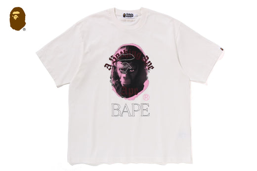 GARMENT DYE RHINESTONE APE HEAD RELAXED FIT TEE