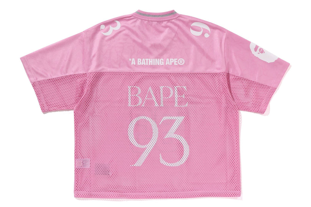LINE CAMO MULTI LOGO RELAXED FIT FOOTBALL JERSEY | bape.com