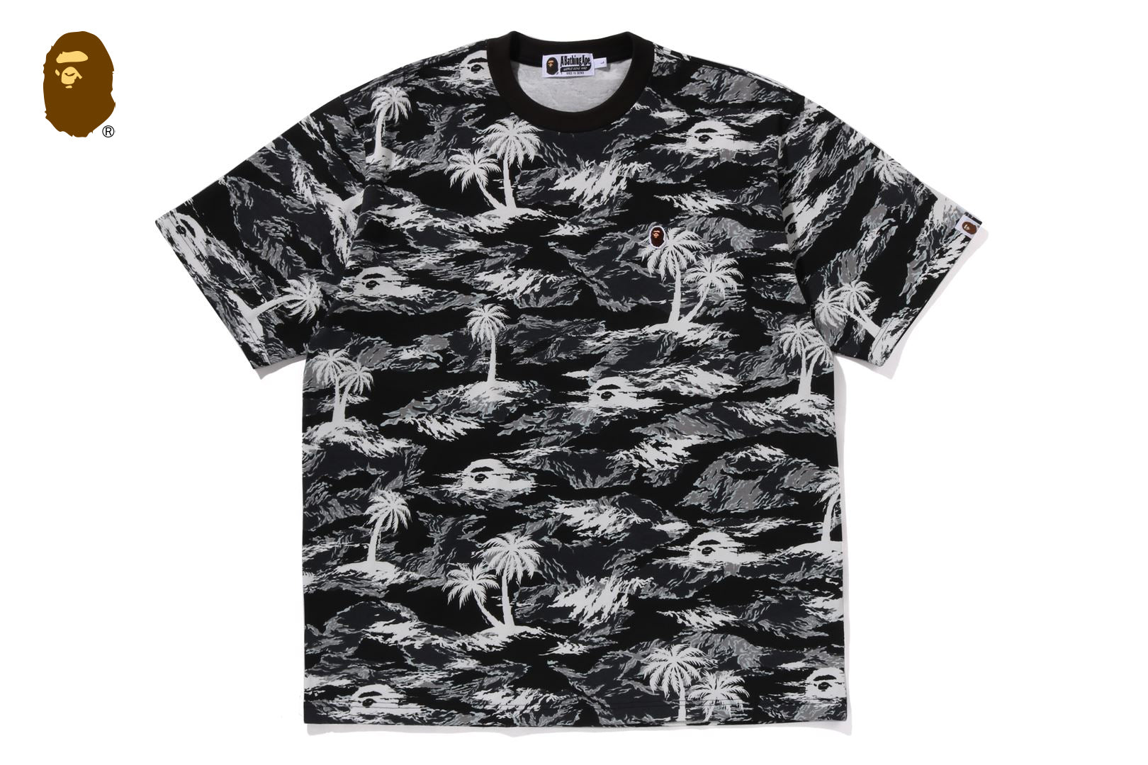 【A BATHING APE】PALM TREE CAMO ONE POINT RELAXED FIT TEE PALM TREE CAMO ONE POINT RELAXED FIT TEE | bape.com