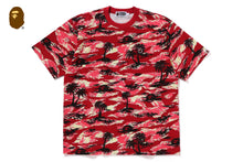 PALM TREE CAMO ONE POINT RELAXED FIT TEE