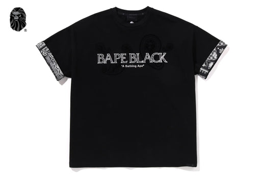 BAPE BLACK PAISLEY PATCH LOGO TEE | bape.com