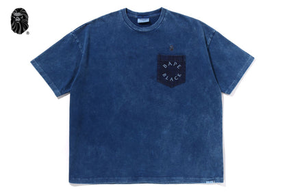 BAPE BLACK PAISLEY POCKET TEE #1