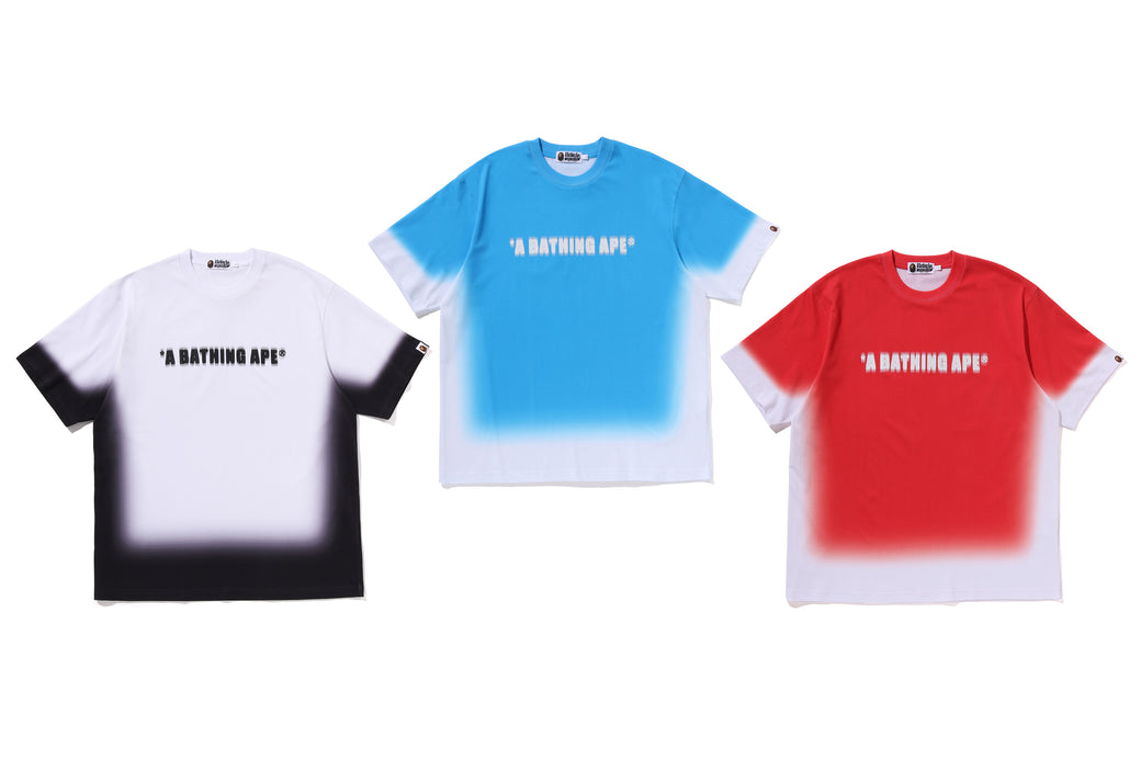 【BAPE】SPRAY PRINT BATHING APE LOGO RELAXED TEE 要在庫確認 SPRAY PRINT BATHING APE LOGO RELAXED FIT TEE | bape.com