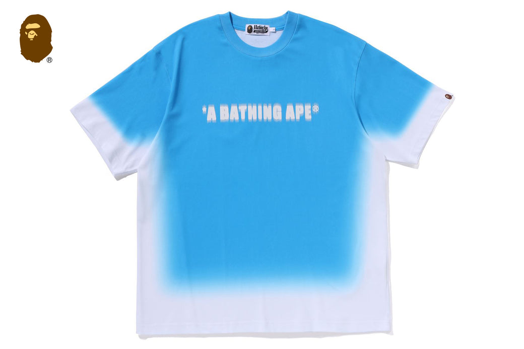 A BATHING APE ロゴ プリントTシャツ 袋付き SPRAY PRINT BATHING APE LOGO RELAXED FIT TEE | bape.com