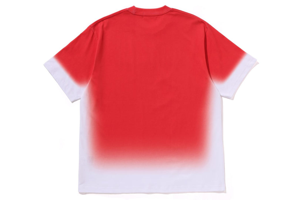 SPRAY PRINT BATHING APE LOGO RELAXED FIT TEE | bape.com