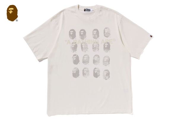 【A BATHING APE】GARMENT DYE LOGO RELAXED FIT TEE 要在庫確認 Men's T-shirts A BATHING APE Garment Dye Multi Logo Relaxed