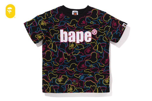 NEON CAMO BAPE TEE