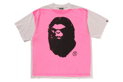 【 BAPE X SAINT MXXXXXX 】MAD FACE HANDPRINTING TEE