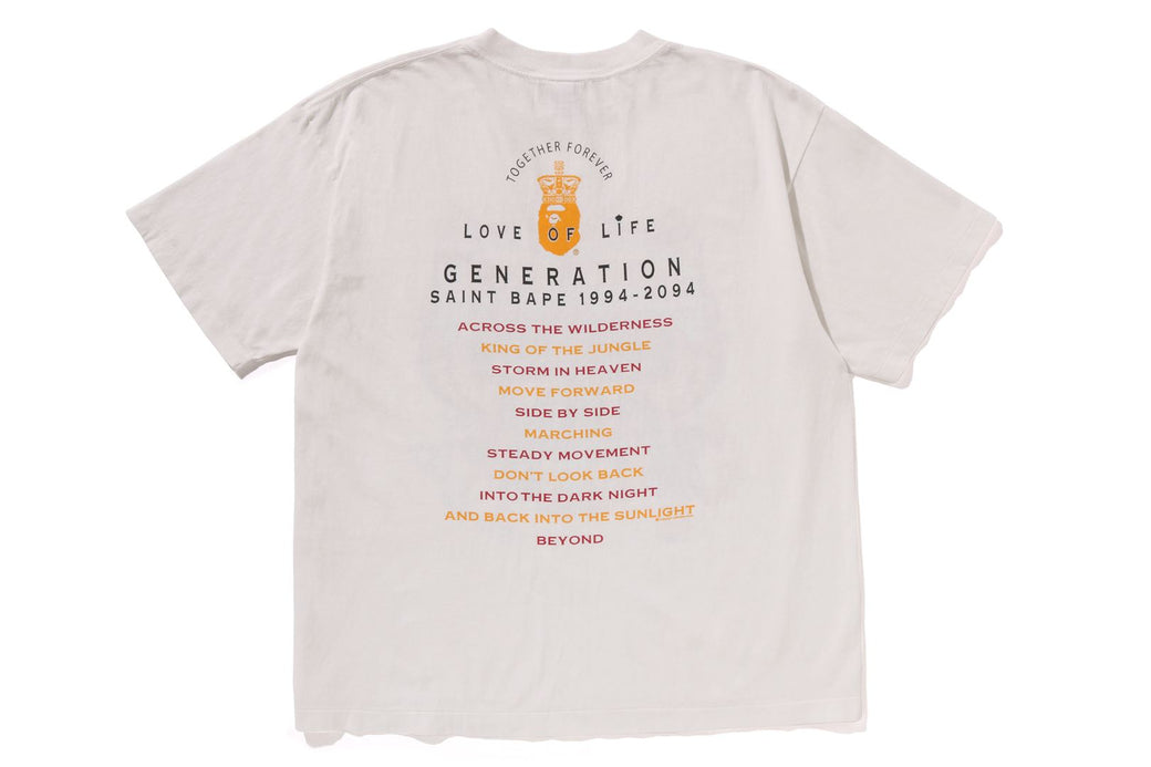 BAPE X SAINT MXXXXXX 】GENERATION TEE | bape.com