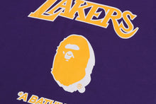 【 BAPE X M&N NBA 】LOS ANGELES LAKERS TEE