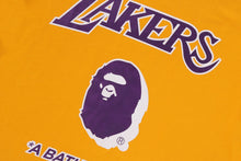 【 BAPE X M&N NBA 】LOS ANGELES LAKERS TEE