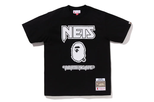 A BATHING APE NBAシューティングシャツ BAPE X M&N NBA 】NEW JERSEY NETS TEE | bape.com
