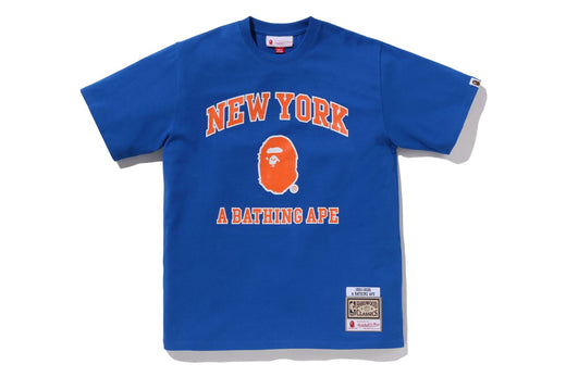 A BATHING APE NBAシューティングシャツ BAPE X M&N NBA 】NEW YORK KNICKS TEE | bape.com