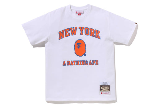 【 BAPE X M&N NBA 】NEW YORK KNICKS TEE