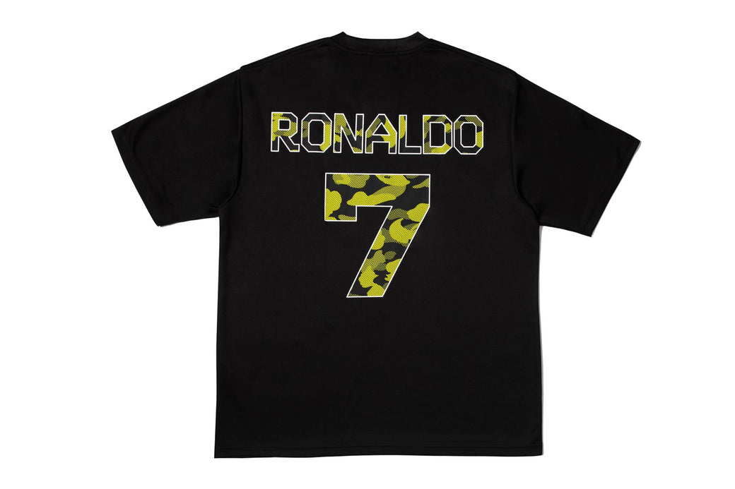 BAPE X CR7 】LIFE MULTI LOGO POLY RELAXED FIT JERSEY | bape.com