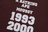 【 BAPE X MOUSSY 】COLLEGE PATCH TEE
