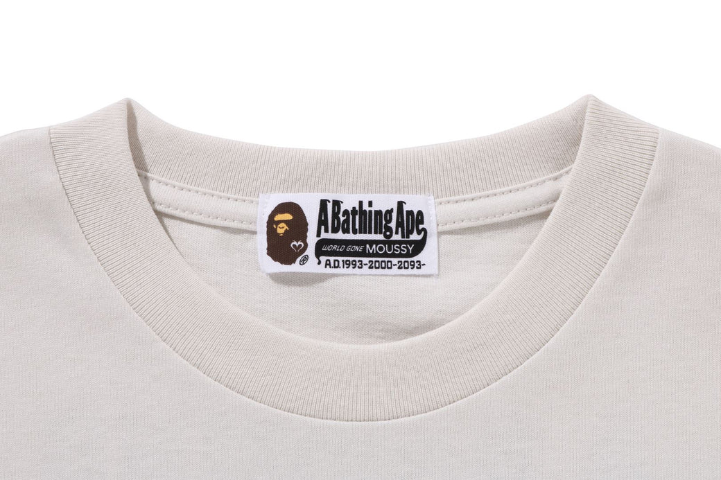 BAPE X MOUSSY 】COLLEGE PATCH TEE | bape.com