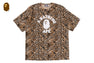 WILD LEOPARD PATTERN COLLEGE RELAXED FIT TEE