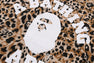 WILD LEOPARD PATTERN COLLEGE RELAXED FIT TEE
