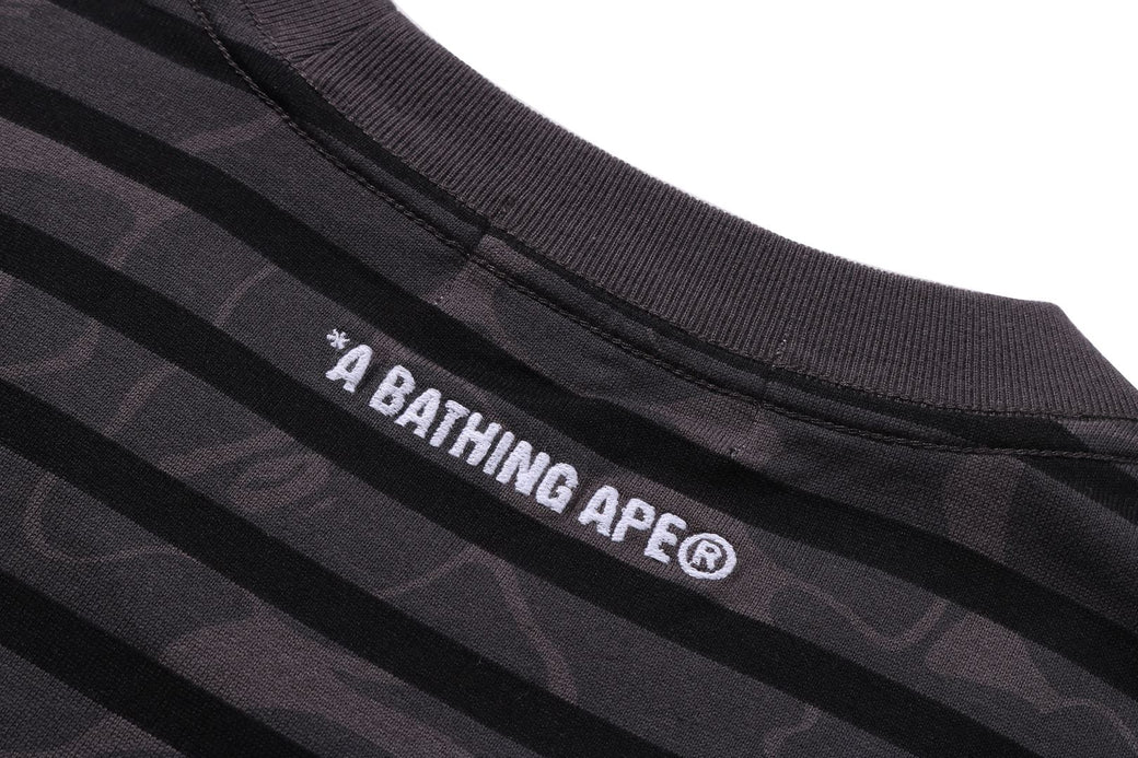 SOLID CAMO STRIPE ONE POINT RELAXED FIT TEE | bape.com