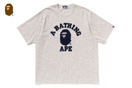 WASHED CLOUD CAMO COLLEGE RELAXED FIT TEE