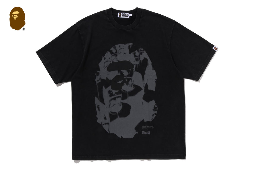 APE HEAD HEAVY WASHED RELAXED FIT TEE | bape.com