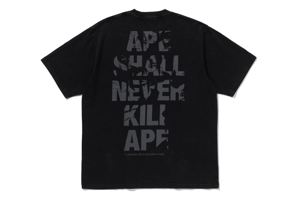 APE HEAD HEAVY WASHED RELAXED FIT TEE | bape.com