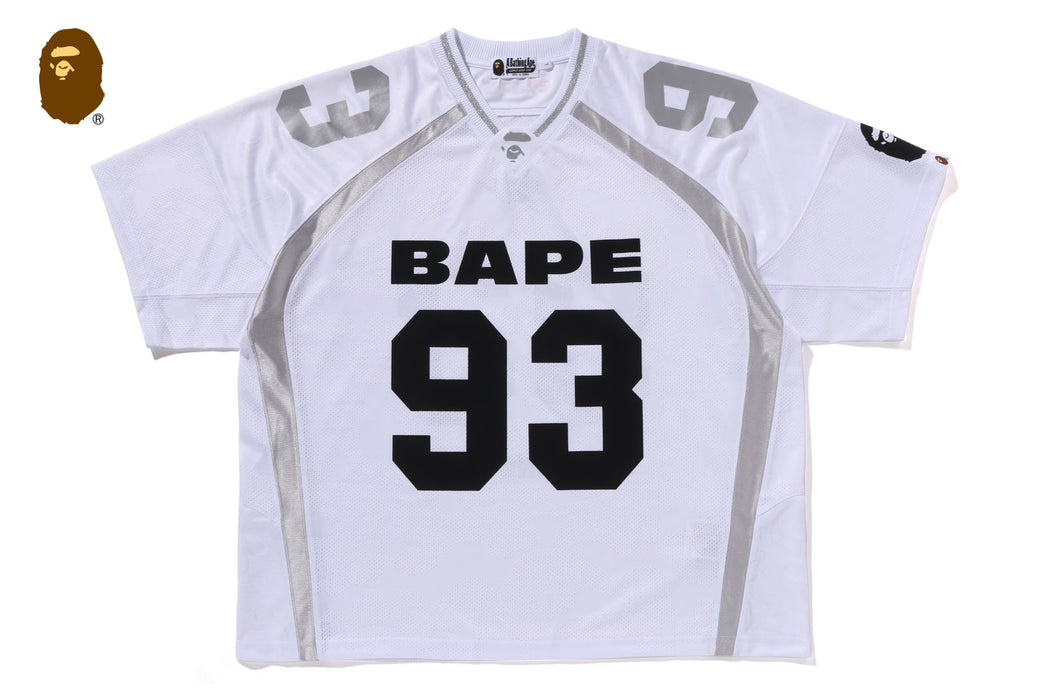 LINE CAMO JACQUARD RELAXED FIT FOOTBALL JERSEY | bape.com
