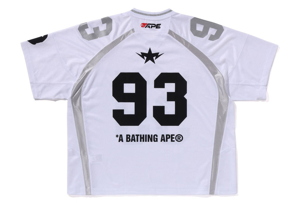 LINE CAMO JACQUARD RELAXED FIT FOOTBALL JERSEY | bape.com