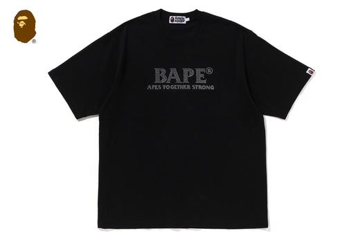 RHINESTONE BAPE LOGO RELAXED FIT TEE