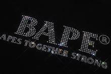 RHINESTONE BAPE LOGO RELAXED FIT TEE