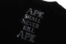 RHINESTONE BAPE LOGO RELAXED FIT TEE