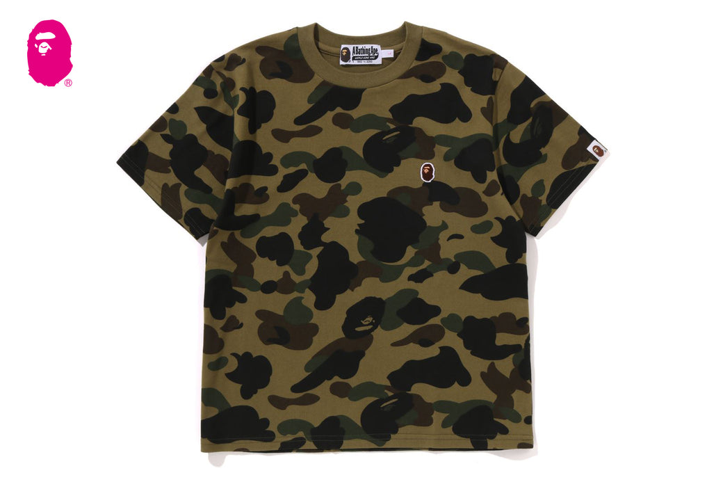 1ST CAMO ONE POINT MINI TEE | bape.com