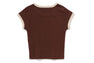 COLLEGE CROPPED TRIM TEE