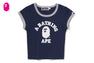 COLLEGE CROPPED TRIM TEE