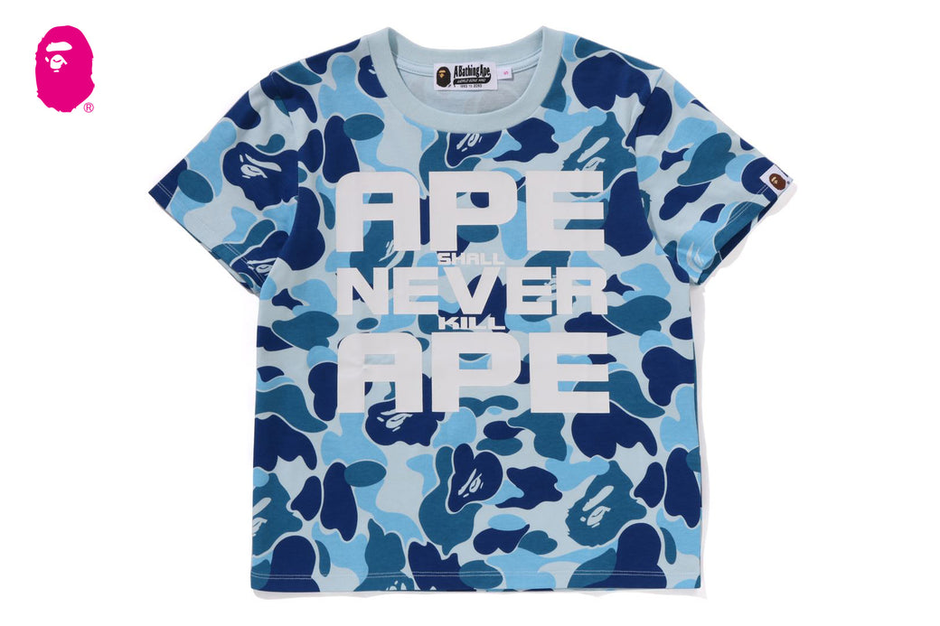 A BATHING APE ABC CAMO ASNKA TEE ブルー S ABC CAMO ASNKA TEE | bape.com