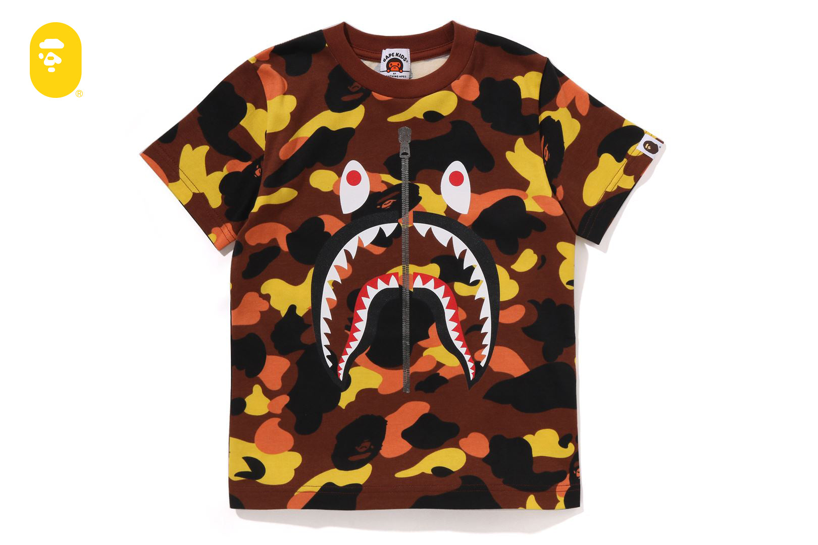 1ST CAMO SHARK TEE | bape.com