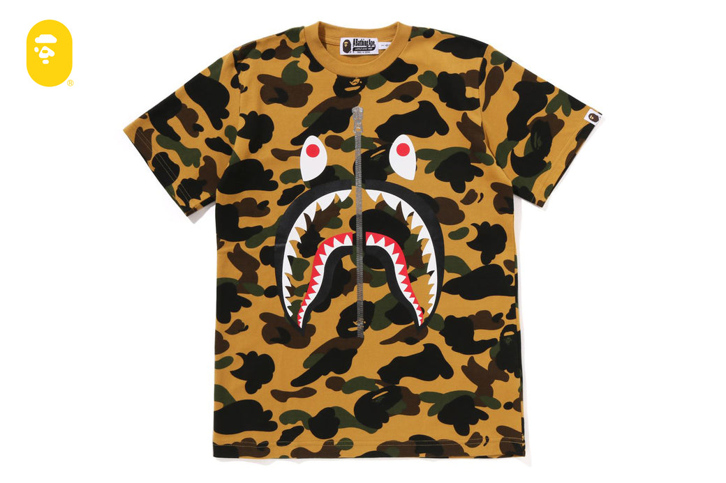 1ST CAMO SHARK TEE | bape.com