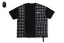 BAPE BLACK CHECKER PATCHWORK TEE