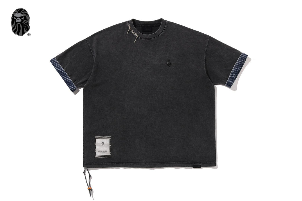 BAPE BLACK BORO PATCHWORK TEE | bape.com