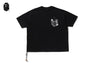 BAPE BLACK HAWAIIAN MOTIF PATCH POCKET TEE #1