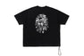 BAPE BLACK HAWAIIAN MOTIF PATCH POCKET TEE #1