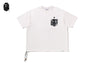 BAPE BLACK HAWAIIAN MOTIF PATCH POCKET TEE #1