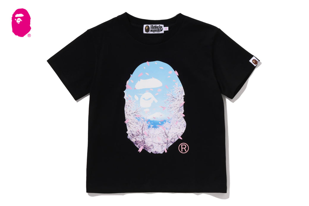 SAKURA PHOTO APE HEAD MINI TEE | bape.com