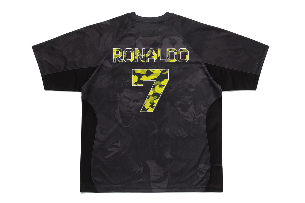 BAPE X CR7 LIFE 】ALL OVER PRINT MULTI LOGO RELAXED FIT JERSEY