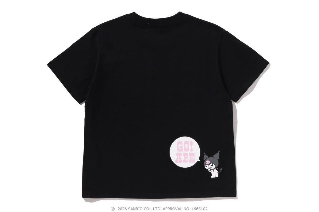 【BAPE X KUROMI】 COLLEGE MINI TEE size M BAPE X KUROMI 】COLLEGE MINI TEE | bape.com