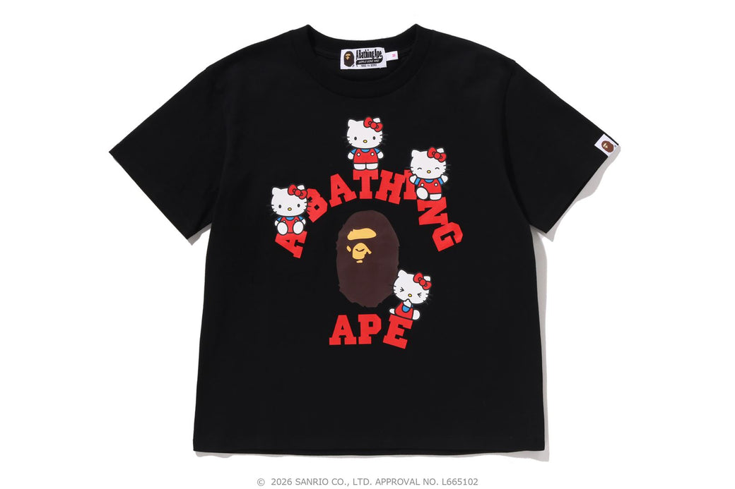 A BATHING APE x HELLO KITTY tシャツ レディース A BATHING APE x Hello Kitty Ladies College Mini Tee 